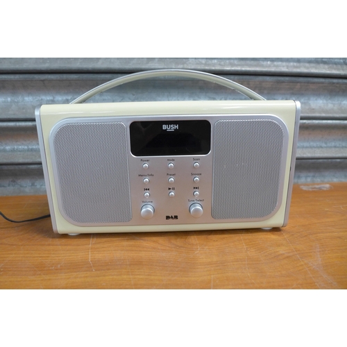 2164 - A Roberts R701 am/fm 3 band portable radio and two DAB radios including a Bush DAB30 and Bush Ne3120