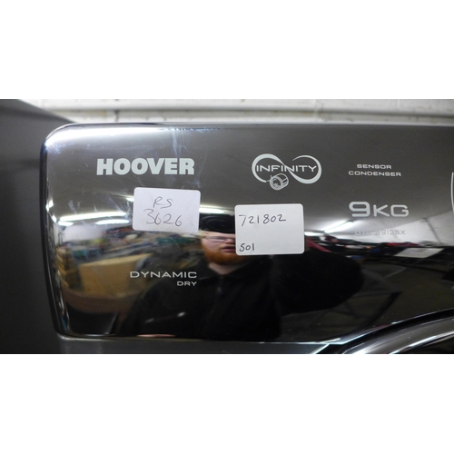 2172 - A Hoover Aqua Vision Infinity 9kg sensor condenser tumble dryer