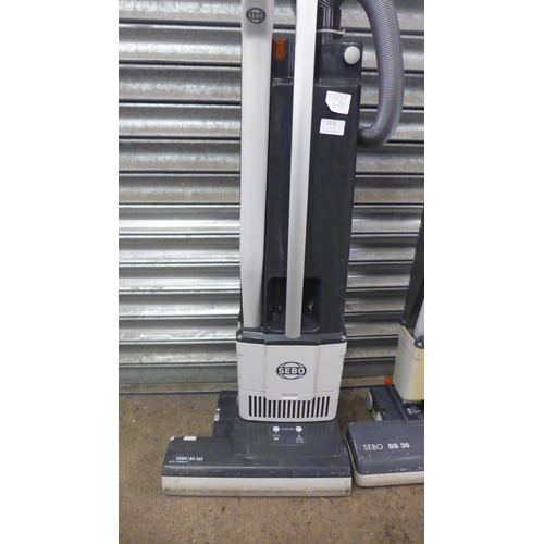 2175 - A Sebo BS36 and a Sebo BS360 vacuum cleaner