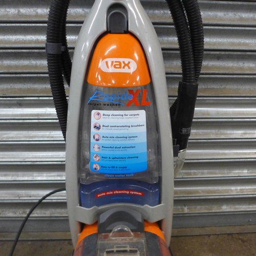 2179 - A Vax Rapide XL automix carpet cleaning machine with attachment - cap missing on side - W