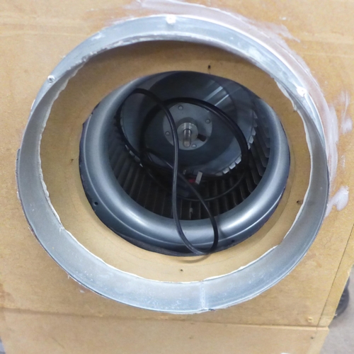 2218 - Two circulate 4250 5A 550W wooden box fans