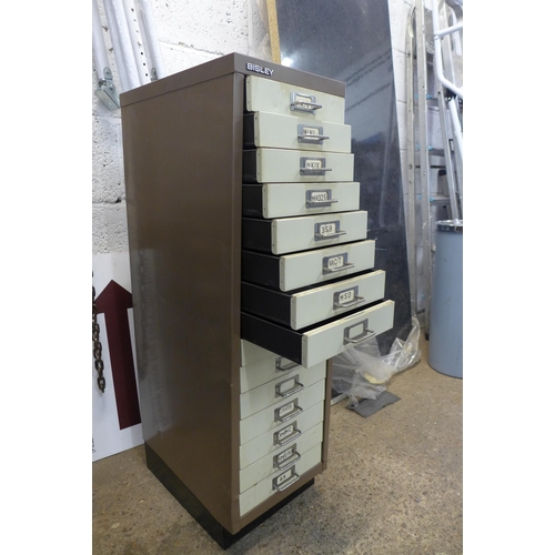 2226 - A Bisley 15-drawer filing cabinet