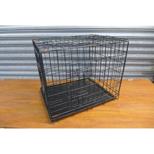 2232 - A small dog crate and small dog carry crate