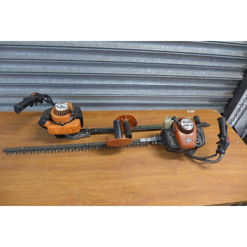 2243 - A Tanaka model THT-240 petrol driven hedge trimmer and a Tanaka model THT 240B petrol driven hedge t... 