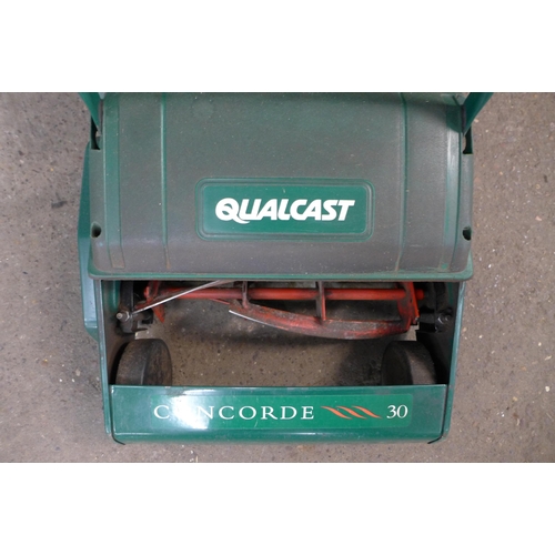 2308 - A Qualcast Concorde 30 electric mower and collector