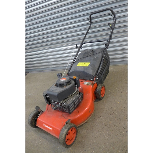 2314 - A Flymo 240v garden vac and a Champion R484P petrol driven lawn mower