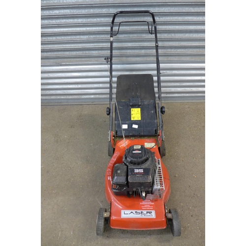 2315 - A Laser by Mountfield petrol push type mower with a Briggs and Stratton 35 Classic petrol engine and... 