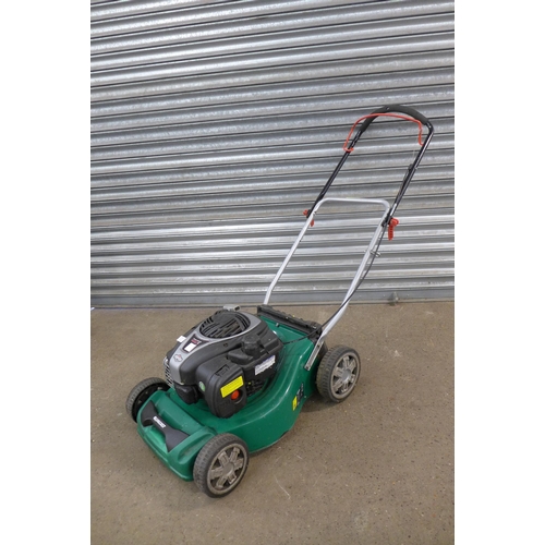 2318 - A Qualcast 450E petrol lawn mower with Briggs and Stratton 125cc petrol engine