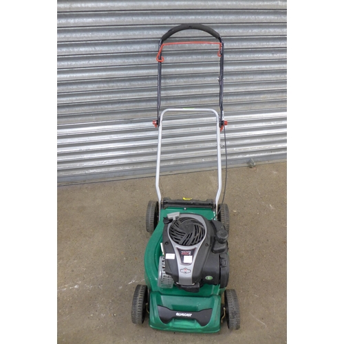 2318 - A Qualcast 450E petrol lawn mower with Briggs and Stratton 125cc petrol engine