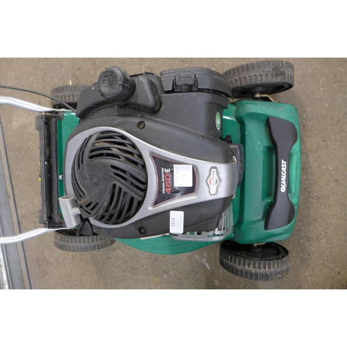 2318 - A Qualcast 450E petrol lawn mower with Briggs and Stratton 125cc petrol engine