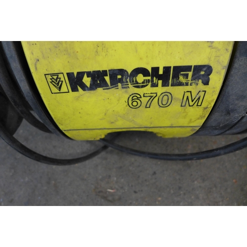 2321 - A Karcher 670M jet wash (needs new lance)