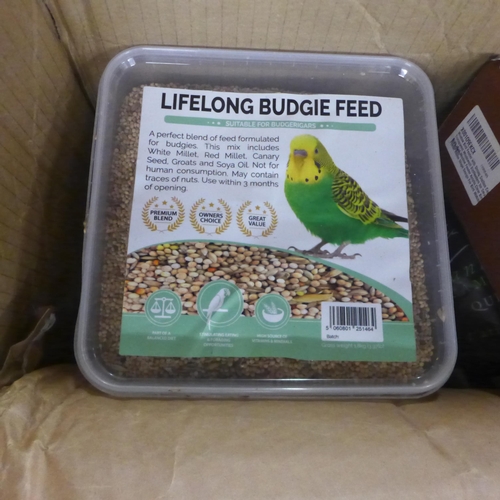 2475 - Mixed pet feed, dog food, bird seed, suet, etc.