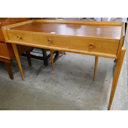 68 - A Danish oak and teak desk