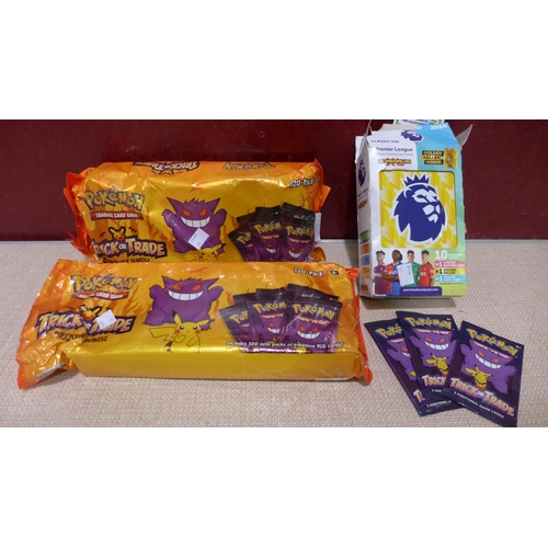 3070 - Premier League 23/24 Trading Cards & Pokemon Booster Bundle  (317-114) (318-119,120) *This lot is su... 