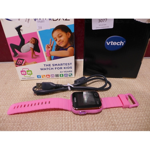 3077 - Vtech Pink DX2 Smart Watch  (318-88) *This lot is subject to VAT