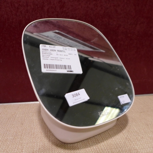 3084 - Joseph Joseph Pedestal Mirror With Storage  (317-148) *This lot is subject to VAT