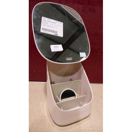 3084 - Joseph Joseph Pedestal Mirror With Storage  (317-148) *This lot is subject to VAT