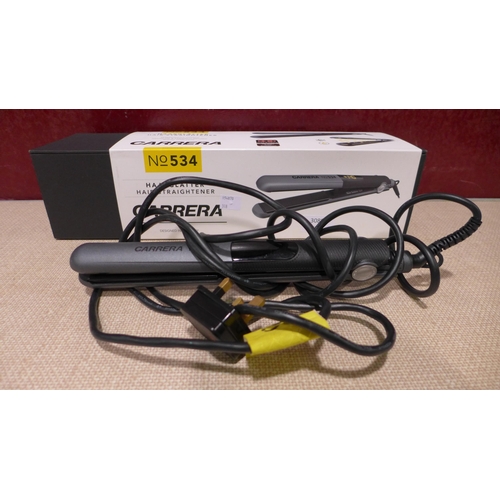 3089 - Carrera Hair Straightener - No#534  (318-216) *This lot is subject to VAT