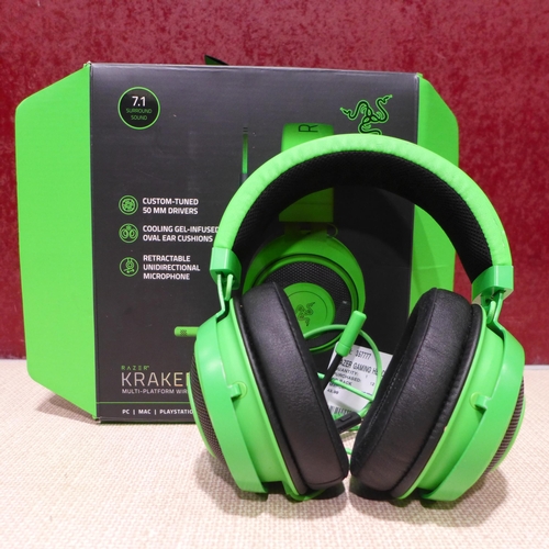 3093 - Razer Gaming Headset, Kraken Green (318-220) *This lot is subject to VAT