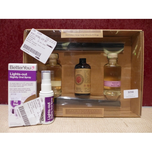 3098 - Spirit Natural Reed Diffuser Gift Set & BetterYou LightsOut Spray - (EXP: 03/24)   (317-141,150) *Th... 