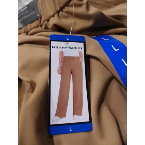 3114 - Quantity of Ladies Hilary Radley wide leg portobello coloured trousers - mixed sizes *This lot is su... 