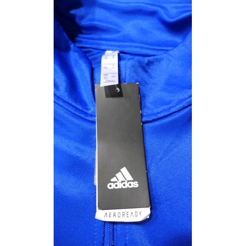 3130 - Quantity of Men's Blue Adidas 1/4 zip training tops - Mainly size: XXL *This lot is subject to VAT