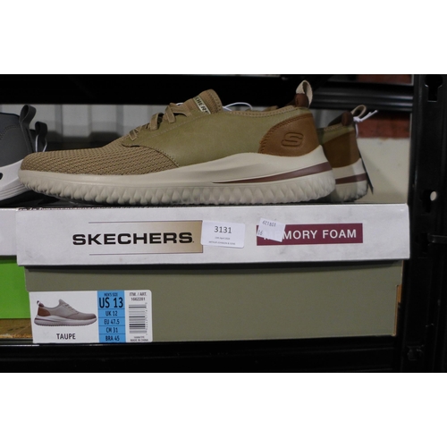 3131 - Pair of Men's Taupe Skechers - UK size: 12 *This lot is subject to VAT