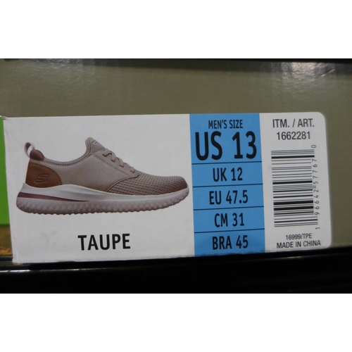 3131 - Pair of Men's Taupe Skechers - UK size: 12 *This lot is subject to VAT