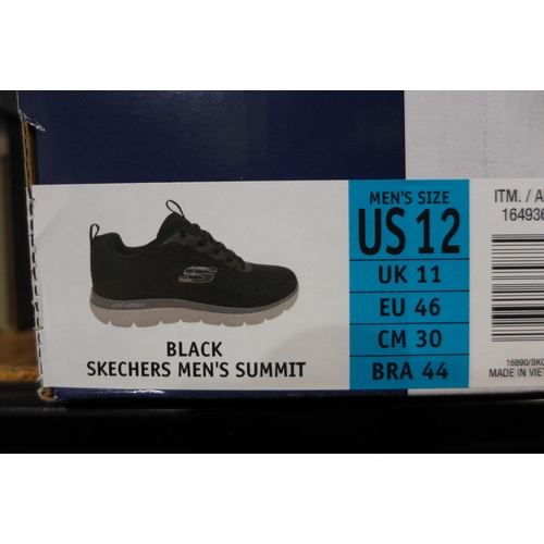 3133 - Pair of Men's Black Skechers - UK size: 11 *This lot is subject to VAT