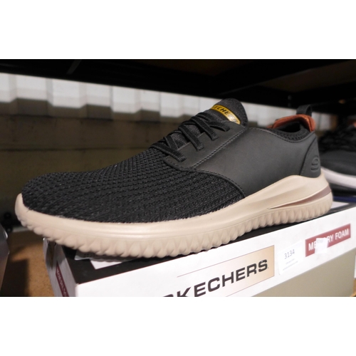 3134 - Pair of Men's Black Skechers - UK size: 10 *This lot is subject to VAT