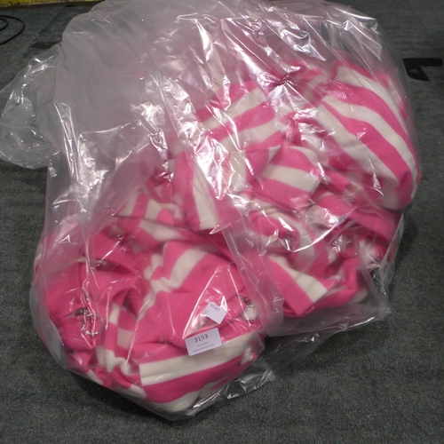 3153 - Quantity of Ladies Gianni Feraud Pink stripey jumpers - mixed sizes *This lot is subject to VAT