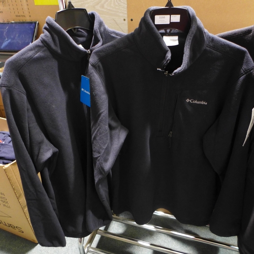 3166 - Four Men's fleeces - Two Berghaus and Two Columbia - Sizes: L & XL *This lot is subject to VAT