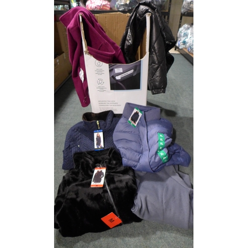 3181 - Quantity of Ladies coats & jackets - various sizes, styles, colours, etc. *This lot is subject to VA... 