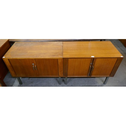 78 - A pair of teak cabinets