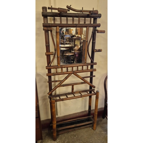 100A - A Victorian style bamboo hallstand