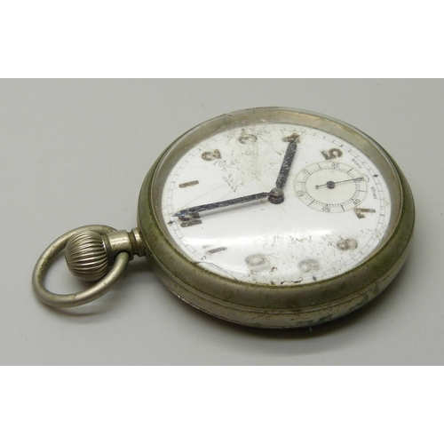 1002 - A Swiss made military pocket watch, G.S. Mk-II A56841