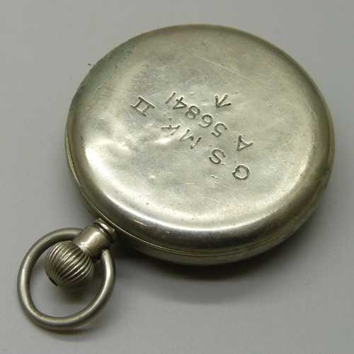 1002 - A Swiss made military pocket watch, G.S. Mk-II A56841