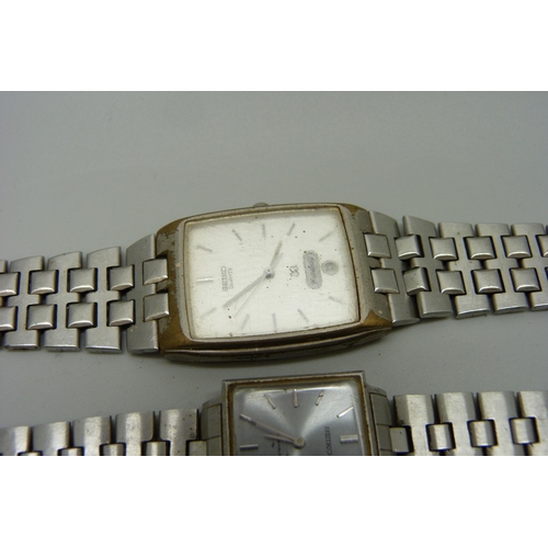 1016 - Two gentleman's Seiko wristwatches and a lady's Seiko wristwatch