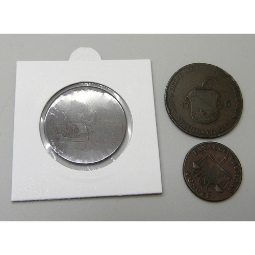 1069 - Three Scottish Conder tokens, Dundee, Archibald Seeds and Port of Leith