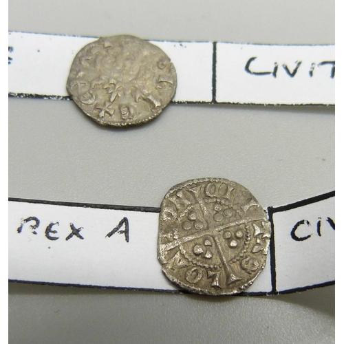 1084 - Three Edward I silver farthings, 1272-1307