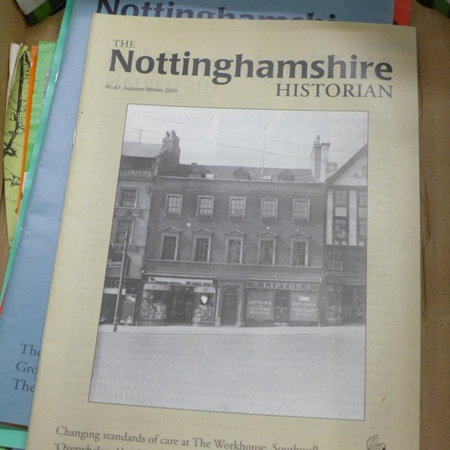 1175 - Nottingham Historian magazines, four Nottingham calendars from 1990s **PLEASE NOTE THIS LOT IS NOT E... 