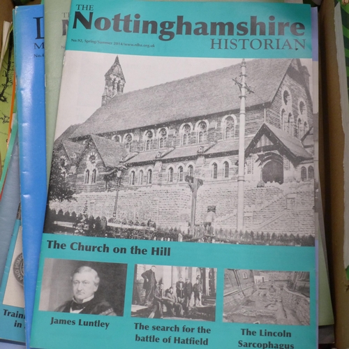 1175 - Nottingham Historian magazines, four Nottingham calendars from 1990s **PLEASE NOTE THIS LOT IS NOT E... 