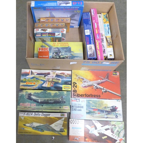 1183 - A collection of model aircraft kits