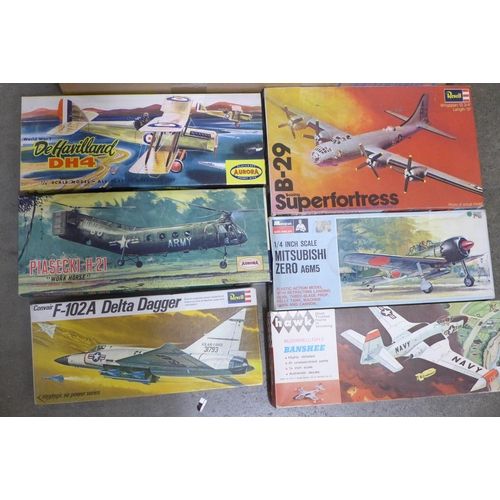 1183 - A collection of model aircraft kits