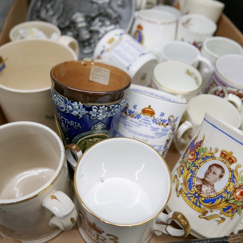 1202 - Two boxes of Royal commemorative items, including a mug designed by Dame Laura Knight **PLEASE NOTE ... 