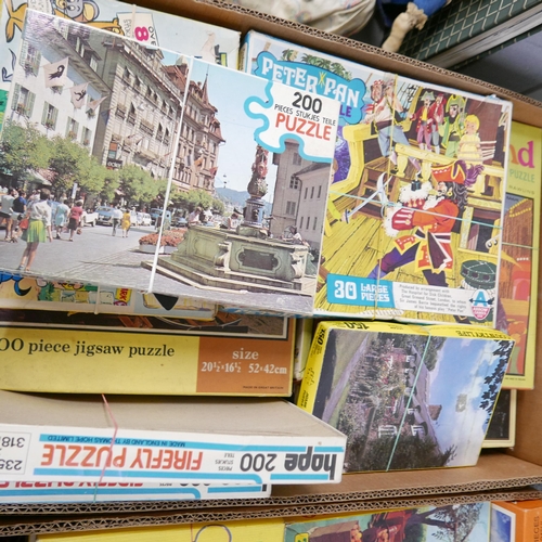 1206 - Three boxes of puzzles from 1970s, 1980s and games **PLEASE NOTE THIS LOT IS NOT ELIGIBLE FOR IN-HOU... 