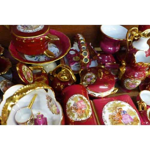 686 - A collection of Limoges porcelain, approximately 60 pieces