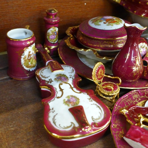 686 - A collection of Limoges porcelain, approximately 60 pieces