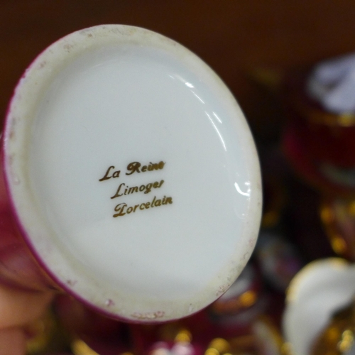 686 - A collection of Limoges porcelain, approximately 60 pieces