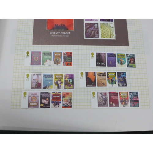 704 - Three albums of stamps including British commemorative, worldwide, some penny reds